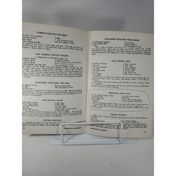 Amish Dutch Cookbook Ruth Redcay c1960s MCM Recipes from PA Restaurants Hotels - Picture 9 of 16